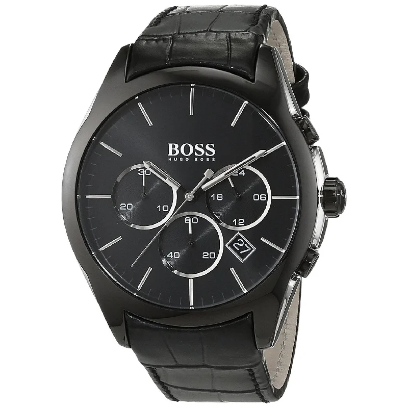 Hugo Boss Onyx Quartz Black Dial Men's Watch 1513367