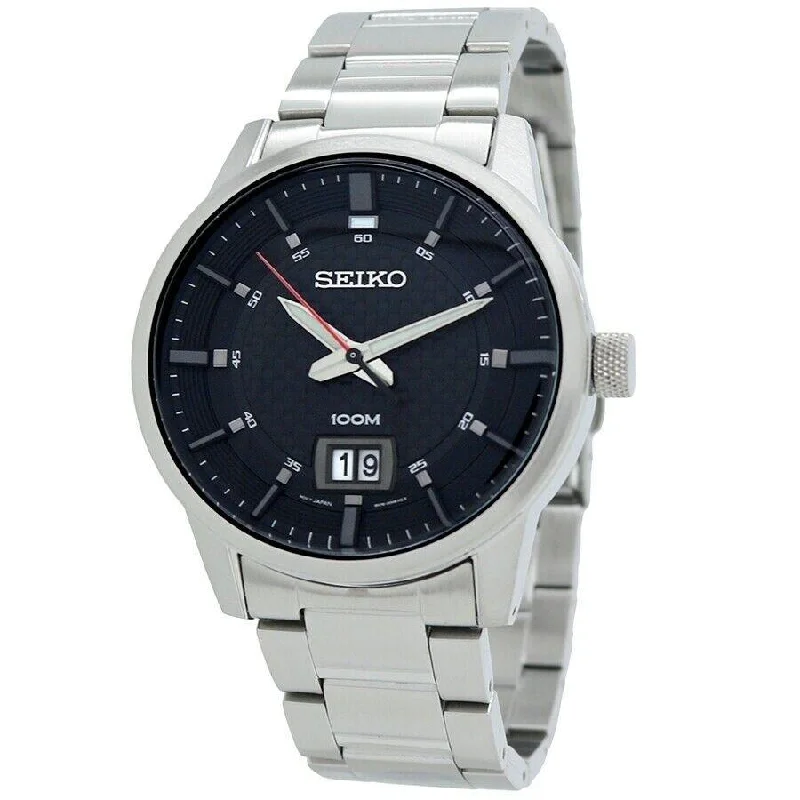 Seiko Neo Sports Quartz Black Dial Men's Watch SUR269