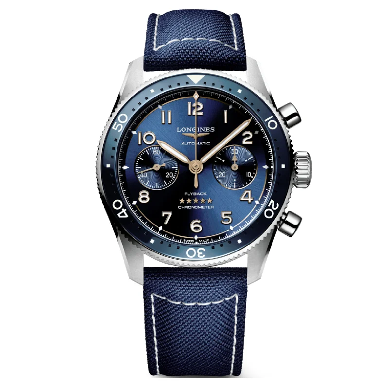 Longines Spirit Flyback Sunray blue Dial Men 42mm