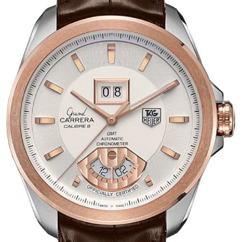 Tag Heuer Men's WAV5152.FC6225 Grand Carrera Brown Leather Watch