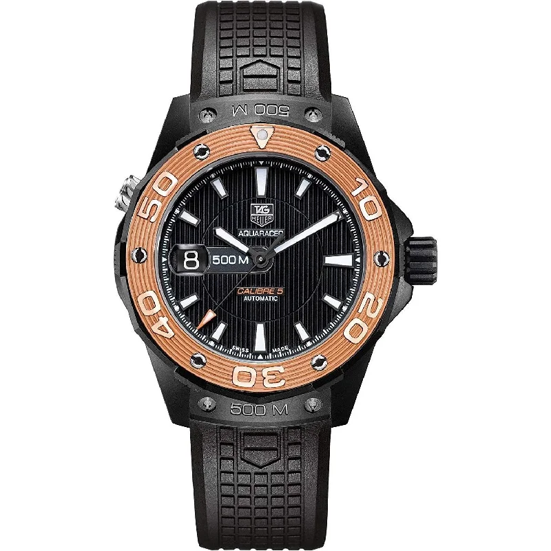 Tag Heuer Men's WAJ2182.FT6015 Aquaracer Black Rubber Watch