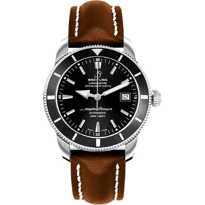 Breitling Men's A1732124-BA61-437X Superocean Heritage 42 Automatic Brown Leather Watch