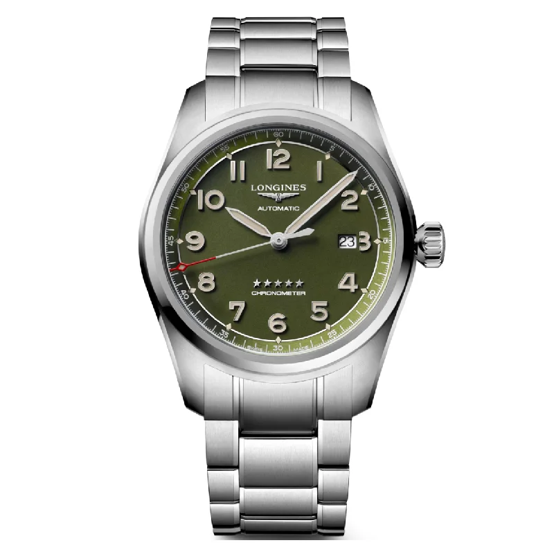 Longines Spirit Green Matt Dial Men 42mm