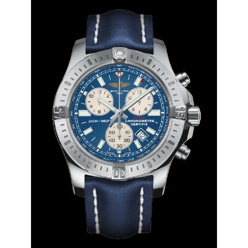 Breitling Men's A7338811-C905-158S Colt Chronograph Chronograph Blue Rubber Watch