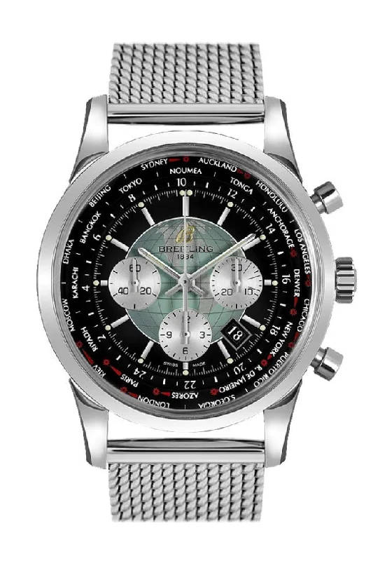 Breitling Transocean Stainless Steel 46mm Mens Watch AB0510U4.BB62.152A