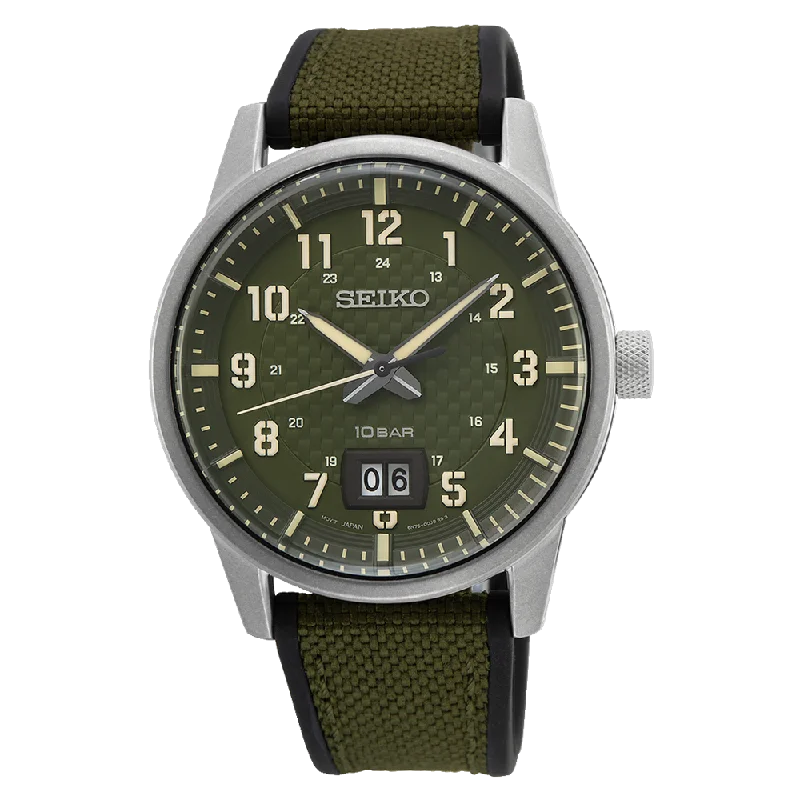 Seiko Essentials Men's Green Watch SUR323