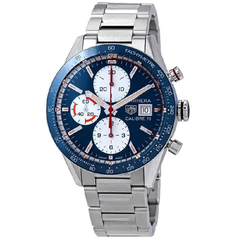 Tag Heuer Men's CV201AR.BA0715 Carrera Chronograph Stainless Steel Watch