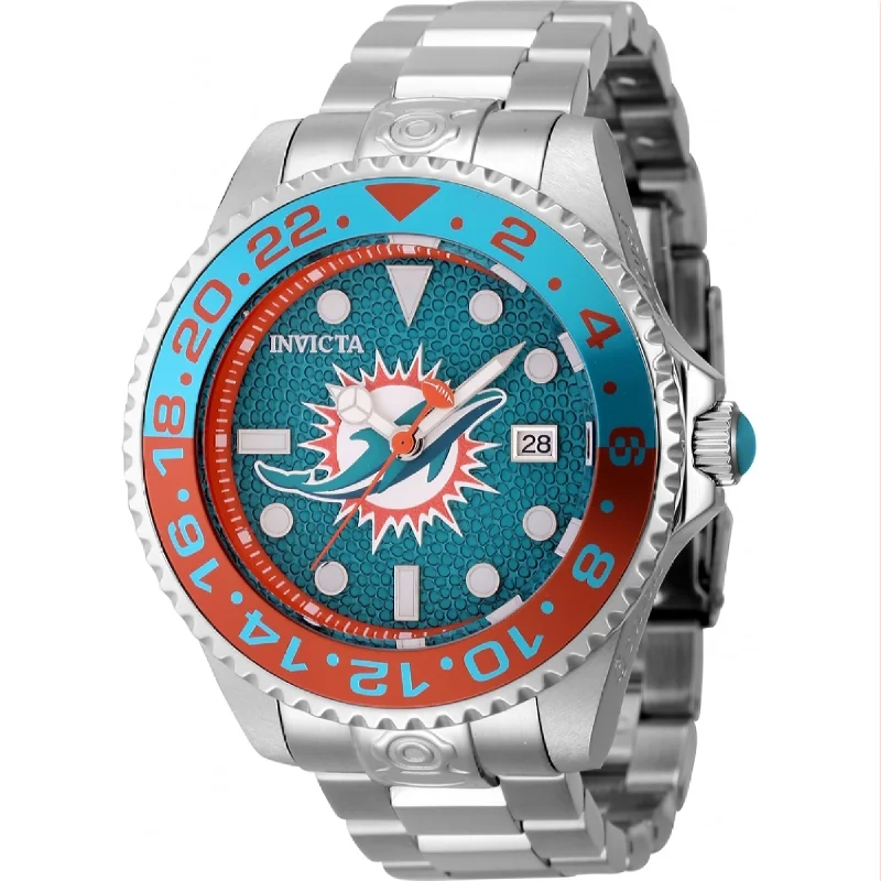 Invicta  Automatic NFL Dolphins Automatic Green Dial Men's Watch 45029