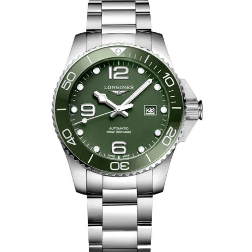 Longines Hydroconquest Green Matt Dial Men 43mm