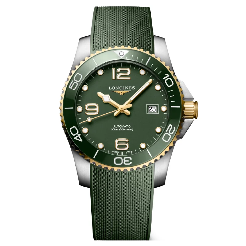 Longines Hydroconquest Green Matt Dial Men 41mm