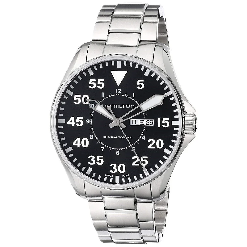 Hamilton Men's H64715135 Khaki Pilot Automatic Stainless Steel Watch