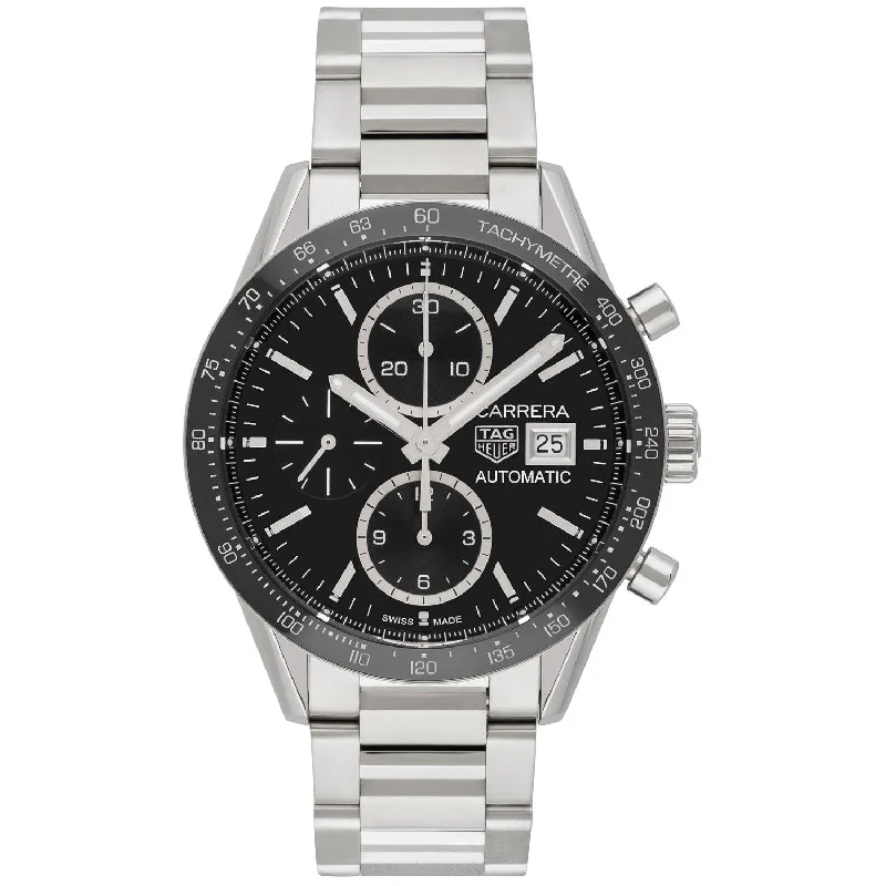 Tag Heuer Men's CV201AJ.BA0715 Carrera Chronograph Stainless Steel Watch