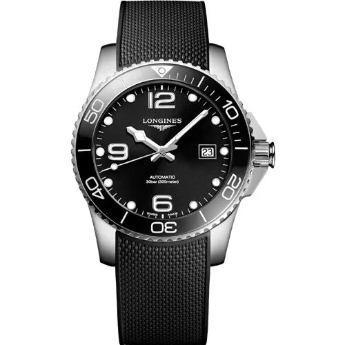 Longines Hydroconquest Sunray Black Dial Men 41mm