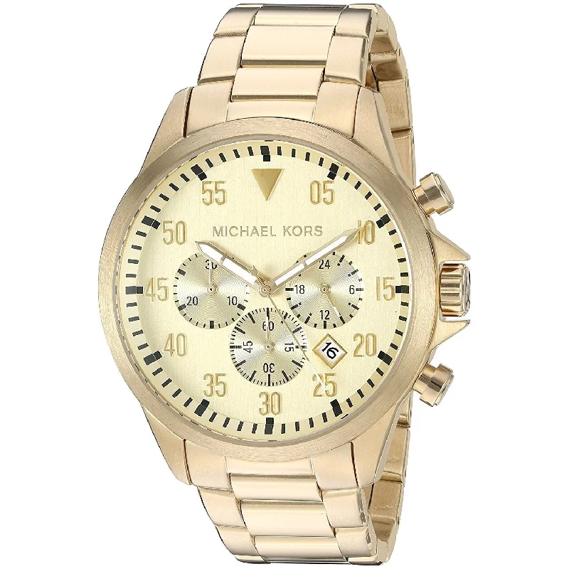 Michael Kors Men's MK8491 Gage Chronograph Gold-Tone Stainless Steel Watch