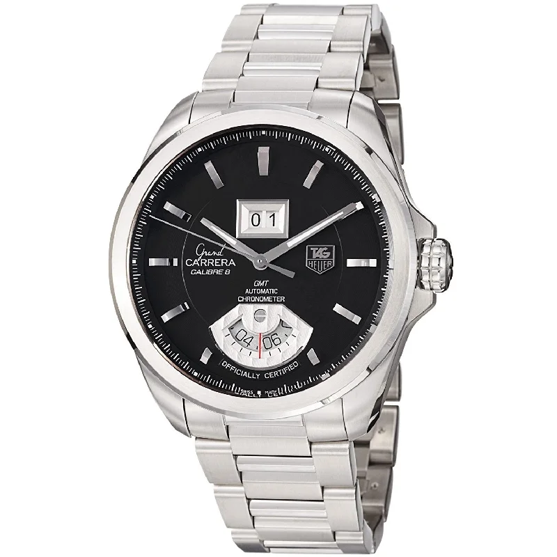 Tag Heuer Men's WAV5111.BA0901 Grand Carrera GMT ChronoMeter Automatic Stainless Steel Watch