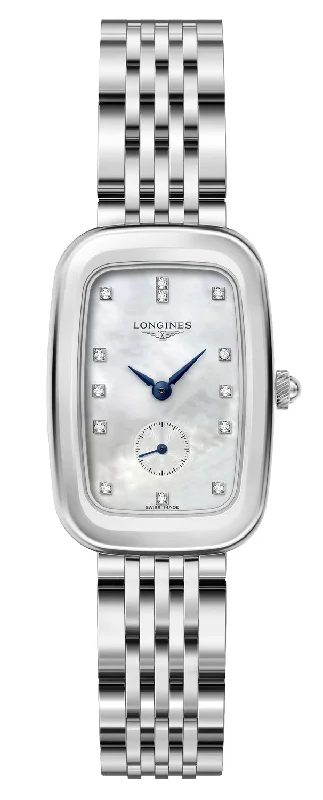 Longines Equestrian Stainless Steel Womens Watch Mother-of-Pearl Dial L6.142.4.87.6