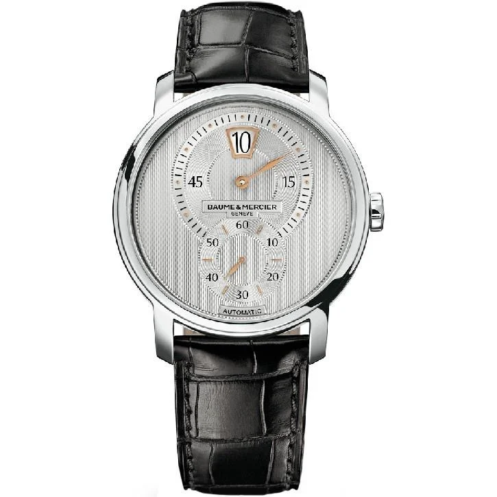 Baume & Mercier Men's MOA10039 Classima Executives Automatic Black Leather Watch