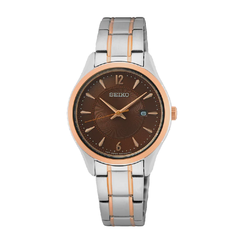 Seiko Daywear Two Tone Ladies Watch SUR476P