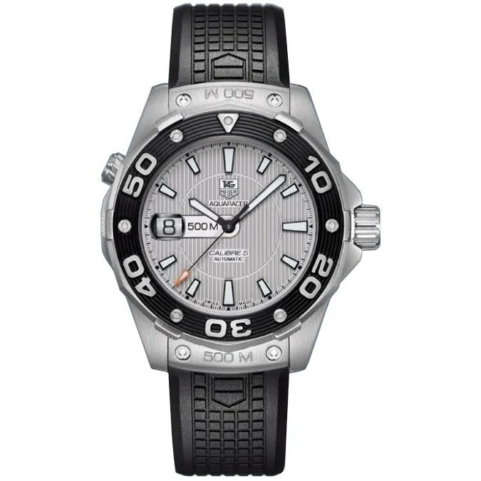 Tag Heuer Men's WAJ2111.FT6015 Aquaracer Black Rubber Watch