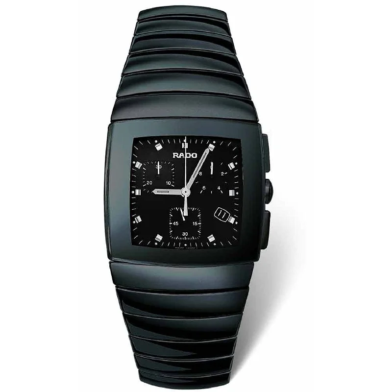 Rado Men's R13477152 Sintra Chronograph Black Ceramic Watch