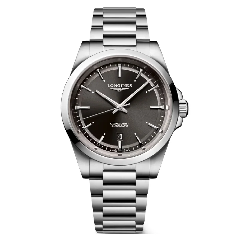 Longines Conquest Sunray black Dial Men 41mm