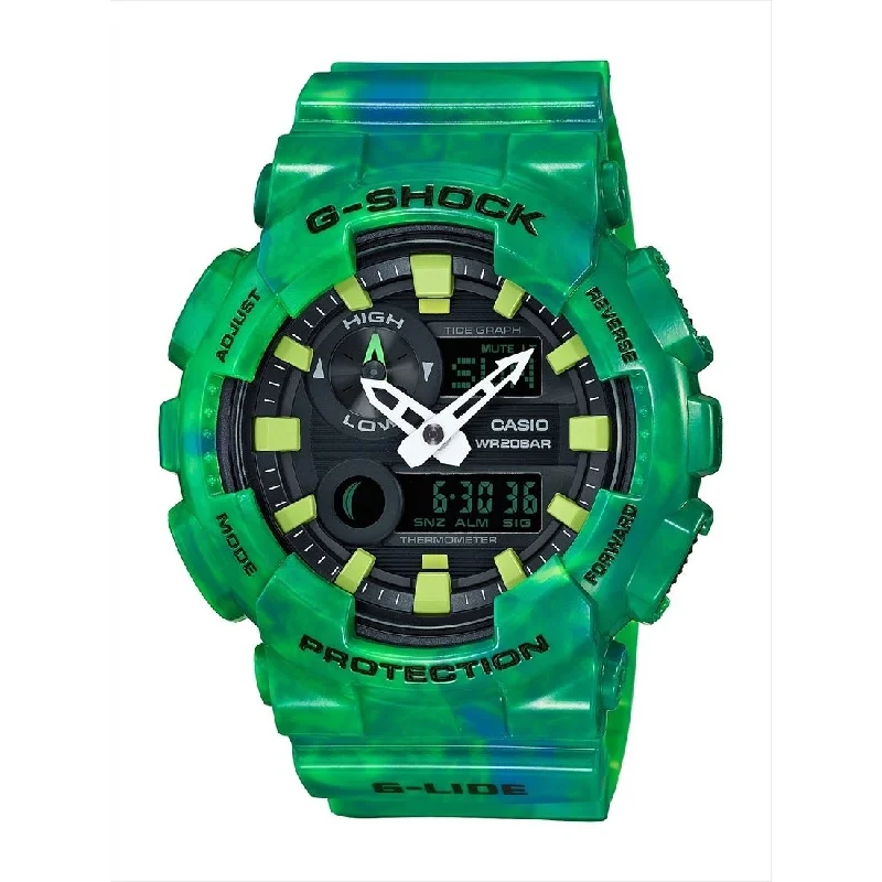 Casio Men's GAX100MB-3A G-Shock Analog-Digital Green Resin Watch