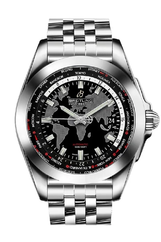 Breitling Galactic Unitime Mens Watch WB3510U4/BD94-375A