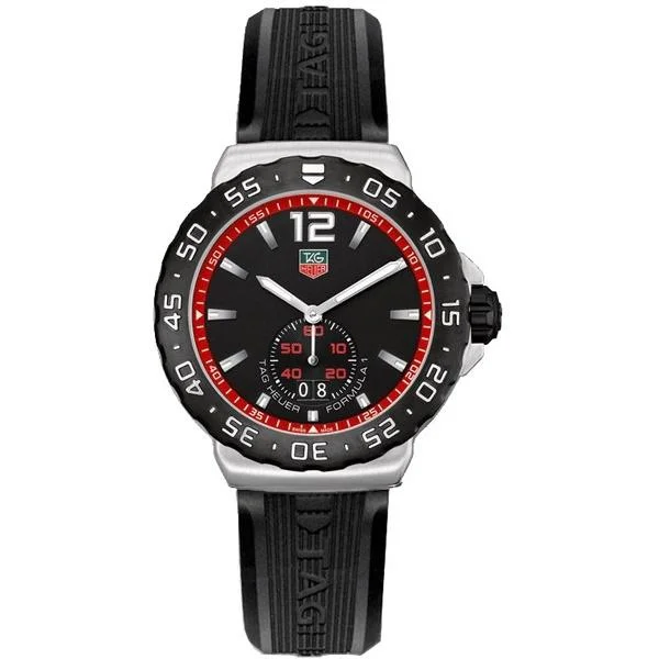 Tag Heuer Men's WAU1114.FT6024 Formula 1 Black Rubber Watch