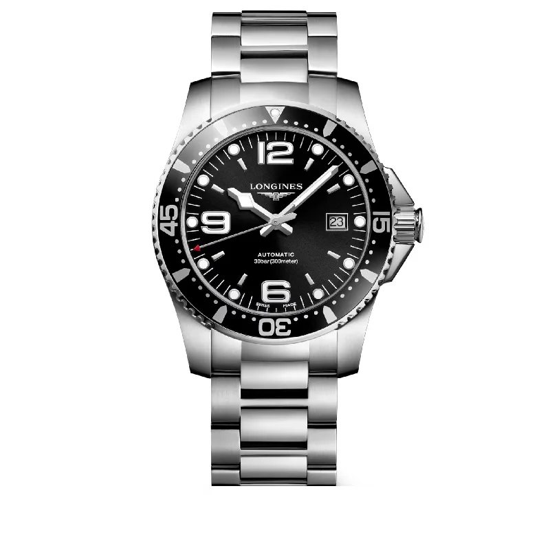 Longines Hydroconquest Sunray Black Dial Men 41mm