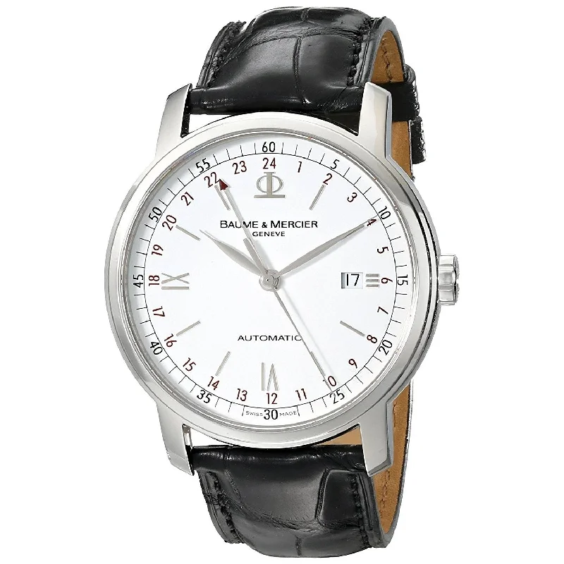 Baume & Mercier Men's MOA08462 Classima Executives Automatic Black Leather Watch