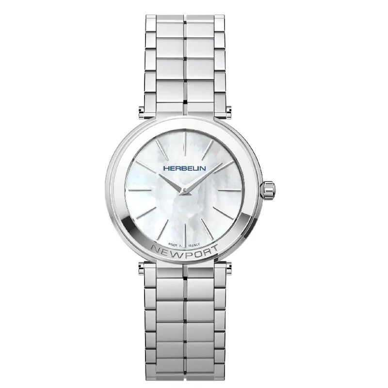 Herbelin Newport Slim Ladies White Watch 16922/B19