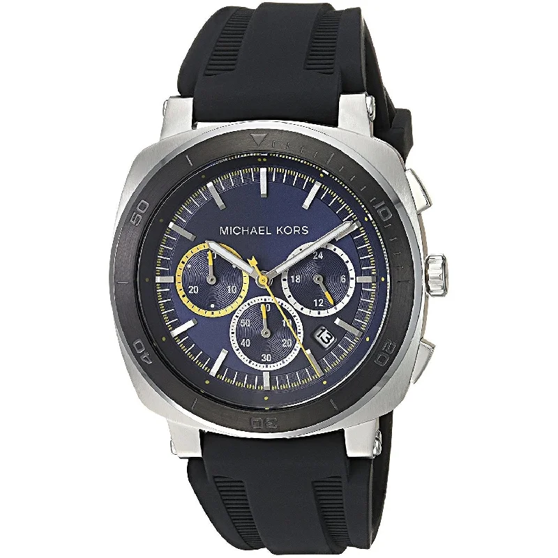 Michael Kors Men's MK8553 Bax Chronograph Black Silicone Watch