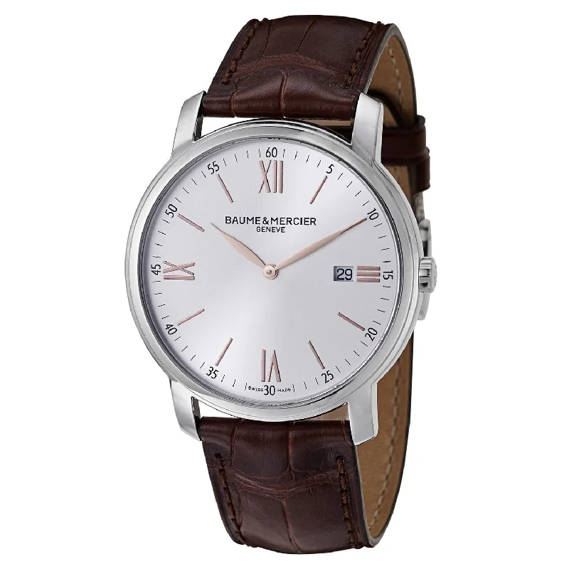 Baume & Mercier Men's MOA10144 Classima Brown Leather Watch