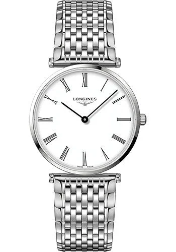 Longines La Grande Classique De Longines Quartz Watch - 38 mm Steel Case - White Roman Dial - Bracelet - L4.866.4.11.6