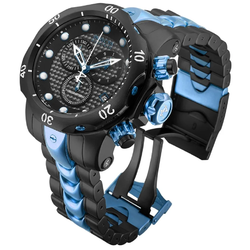 Invicta Men's 15461 Venom Black and Blue Stainless Steel Watch