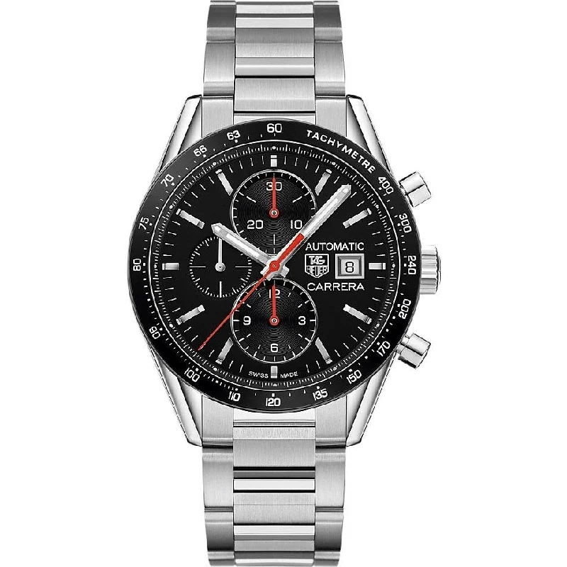 Tag Heuer Men's CV201AM.BA0723 Carrera Chronograph Automatic Stainless Steel Watch