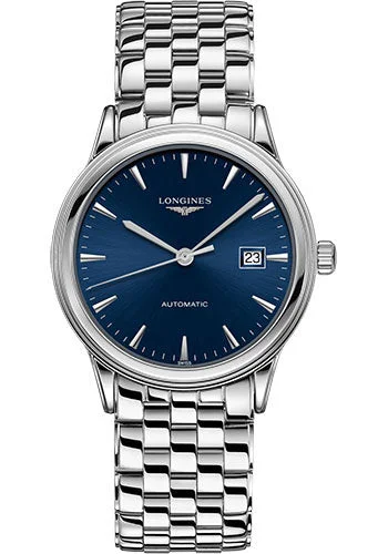 Longines Flagship Watch - 40 mm Steel Case - Blue Dial - Bracelet - L4.984.4.92.6