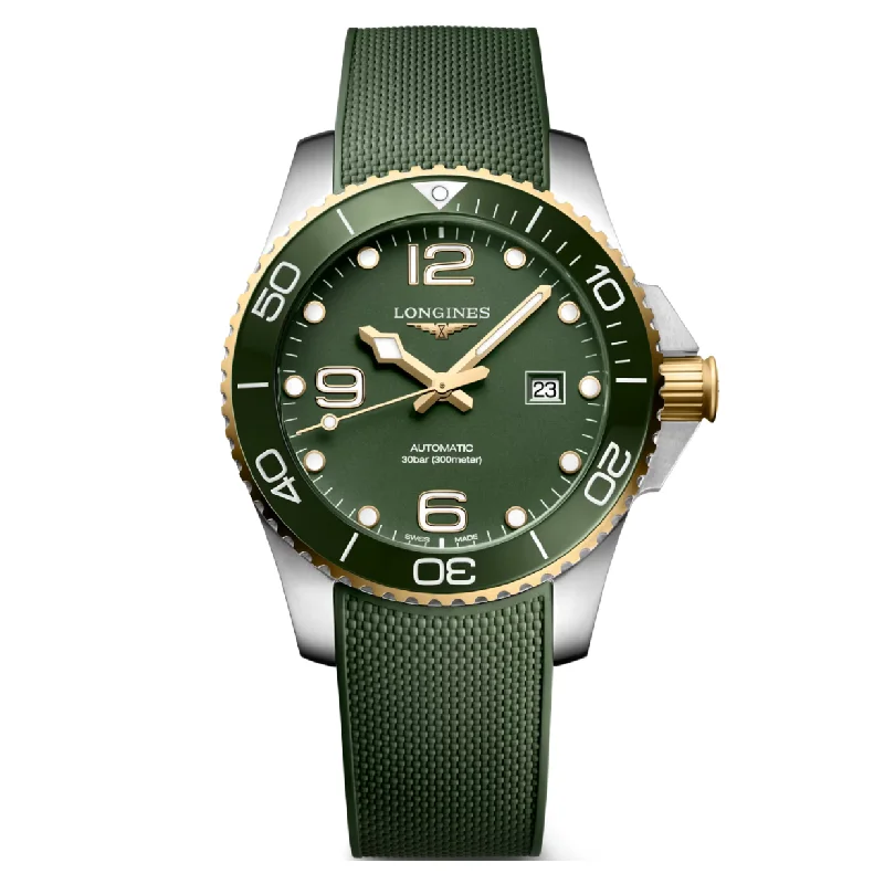 Longines Hydroconquest Green Matt Dial Men 43mm