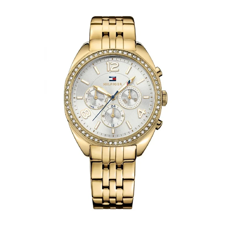 Tommy Hilfiger Mia Quartz Multi-Function Crystal Silver Dial Women's Watch 1781573