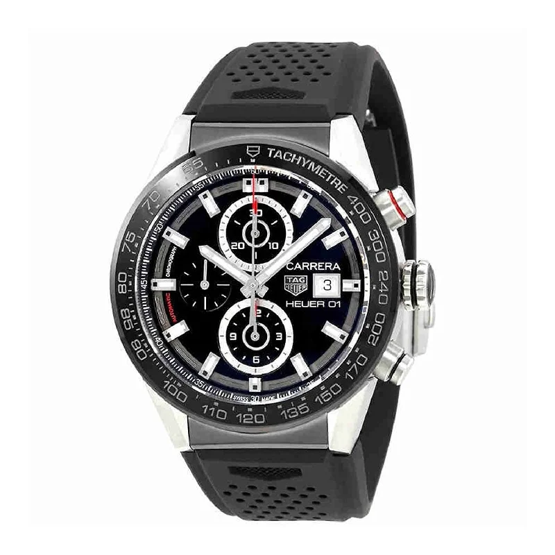 Tag Heuer Men's CAR201Z.FT6046 Carrera Chronograph Automatic Rubber Watch