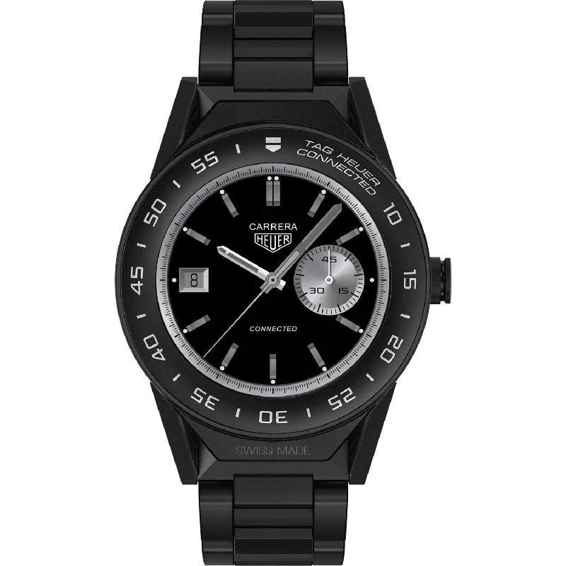 Tag Heuer Men's SBF818100.80BH0616 Connected Modular 41 Black Ceramic Watch